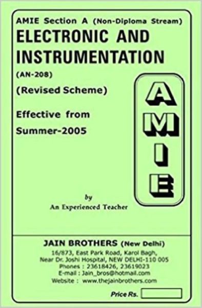AMIE - Section - (A) Electronics and Instrumentation (AN-208) Non - Diploma Solved and Unsolved Paper