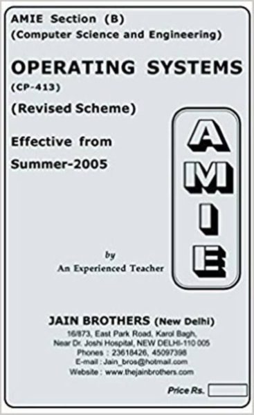 AMIE-Section (B) Operating Systems (CP-413) Computer Science And Engineering Solved And Unsolved Paper
