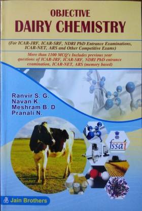 Objective Dairy Chemistry for ICAR-JRF, ICAR-SRF, NDRI, Ph.D. Entrance Examinations