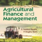Agricultural Finance and Management